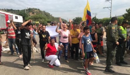 Los manifestantes salieron desde las 5:00 de la mañana a protestar. / Foto: Nicolás Mojica.