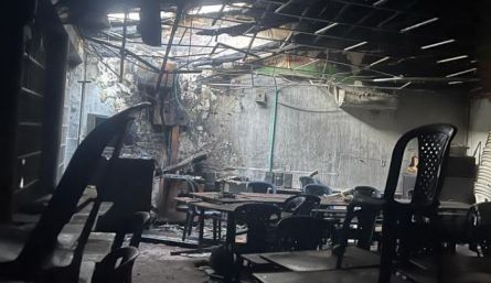 La reconstrucción completa de la sala de informática tardaría al menos seis meses. / Foto: Cortesía. 