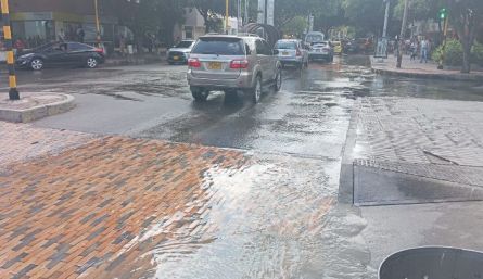 El daño se reparó sobre las 5:00 de la tarde. / Foto: Orlando Carvajal. 