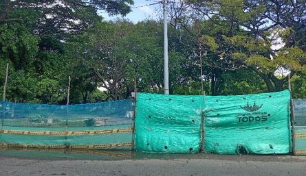 A pesar de estar terminado, se siguen presentando inconvenientes en el Parque José Eusebio Caro por falta de luz en un sector del lugar de esparcimiento. / Foto: Yanaira García. 