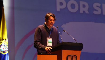 Tomas Antolinez partició en la Conferencia Regional de Jóvenes para América Latina y el Caribe.  Foto: Cortesía