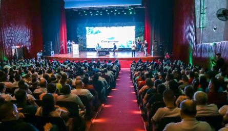 Presentación del informe de gestión del director de Corponor Gregorio Angarita 2016-2023./Foto cortesía