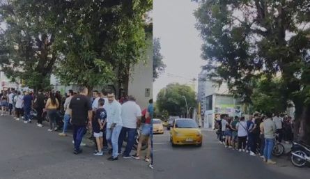Largas filas por el soat