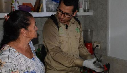 Hasta el momento, ya van más de 200 casas que han recibido la visita de la brigada. / Foto: Cortesía