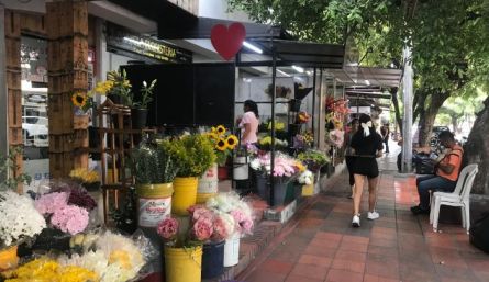 Las floristerías abundan por las Avenida Cero de Cúcuta. / Fotos: Nicolás Mojica. 