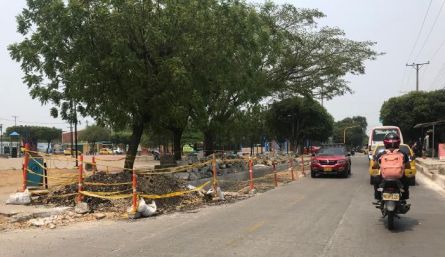 Actualmente la obra se encuentra paralizada. / Foto: Nicolás Mojica. 