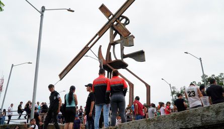 El cerro Jesús Nazareno, en el barrio Antonia Santos, es el principal sitio de concentración de feligreses en Semana Santa.. / Foto: Cortesía