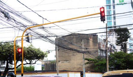 La maraña de cableados que adornan las calles de Los Caobos es preocupante