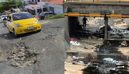 El mal estado de la malla vial y la inseguridad, las principales problemáticas de El Contento./ Foto: Archivo.