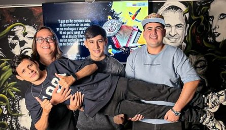 Alejandro Tristancho, Ronald Sánchez, Ricardo Díaz y Eduardo Mantilla, cofundadores de ‘El Cartel del Garbanzo’. / Foto: Cortesía.