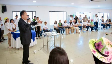 El gobernador William Villamizar en el acto de lanzamiento de la estrategia Brújula 2025/Foto cortesía