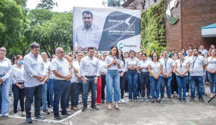 Plantón llevado a cabo en Corponor para pedir la liberación de director de Codechocó/Foto cortesía