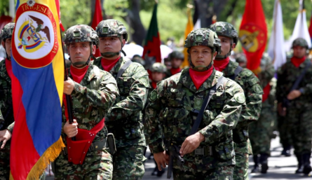 Desfile militar en Cúcuta.