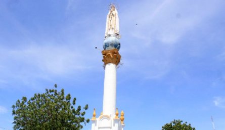 Monumento a la Virgen de Fátima se construyó en 1952.