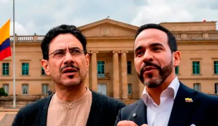 Abelardo de la Espriella e Ivan Cepeda. Foto Colprensa