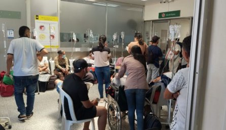 Urgencias del Hospital Universitario Erasmo Meoz, colapsada/Foto: cortesía
