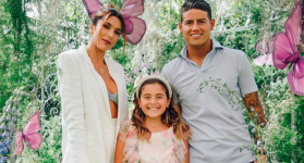 James Rodríguez y Daniela Ospina
