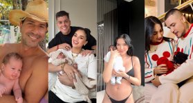 Baby boom en el espectáculo: los famosos que fueron papás en 2025.