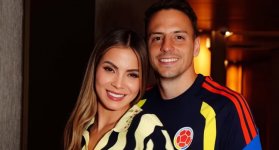 Ella es Karin Jiménez, la esposa de Santiago Arias que lo acompaña en el Mundial