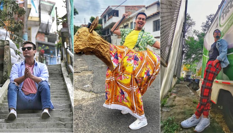 El barrio El Contento de Cúcuta y  ‘La Burra Petra’. “Tuve el honor de cabalgar por su historia”. / Foto: Cortesía