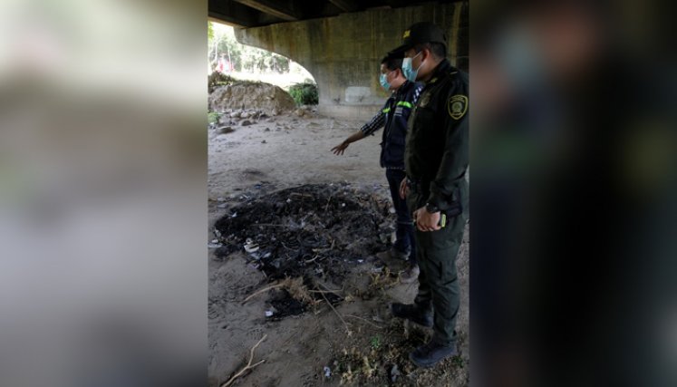 La intervención se hizo a la altura del Puente Elias M. Soto. / Foto: Cortesía