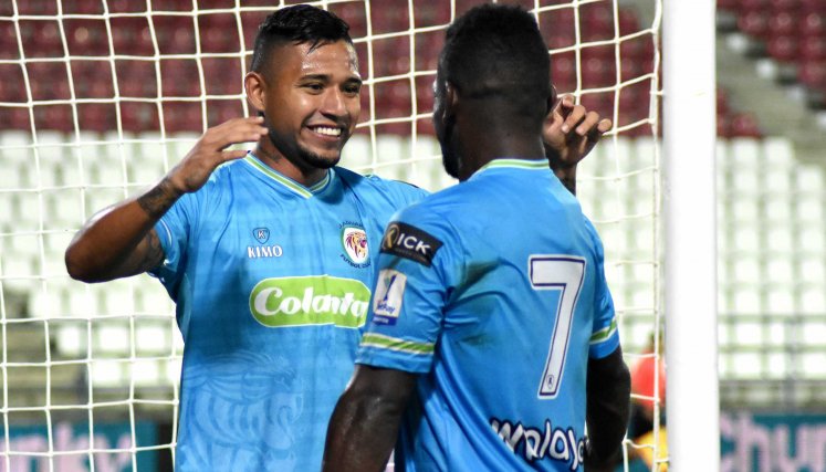 Jefferson Solano marcó su primer gol con Jaguares. /Foto: Dimayor