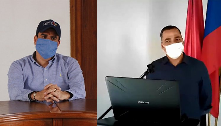 Samir Casadiego y Dinael Rodríguez, las dos caras de la revocatoria. / Foto archivo
