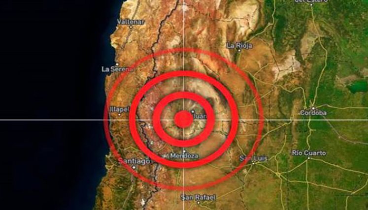 Temblor en Argentina,  Foto: Insimu