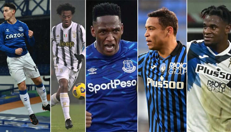Seguramente el técnico de la Selección Colombia, Reinaldo Rueda, ha tomado nota del momento de estos cinco jugadores que podrían dar una mano importante en los juegos de marzo, ante Brasil y Paraguay, respectivamente. / Foto: AFP