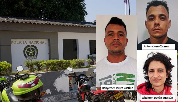 Los tres hombres estaban indiciados por varios delitos.
