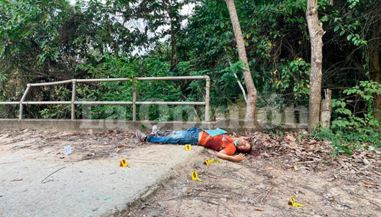 La tarde del sábado ocurrió el asesinato de Arnulfo Cáceres Páez.