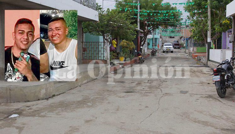 En este punto del barrio Villa Nueva de Cúcuta cayó uno de los primos que terminó sin vida.