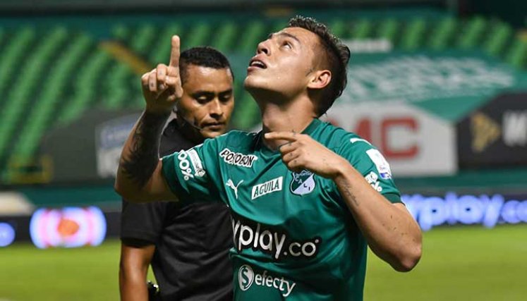Michell Ramos, delantero cucuteño al servicio del Deportivo Cali