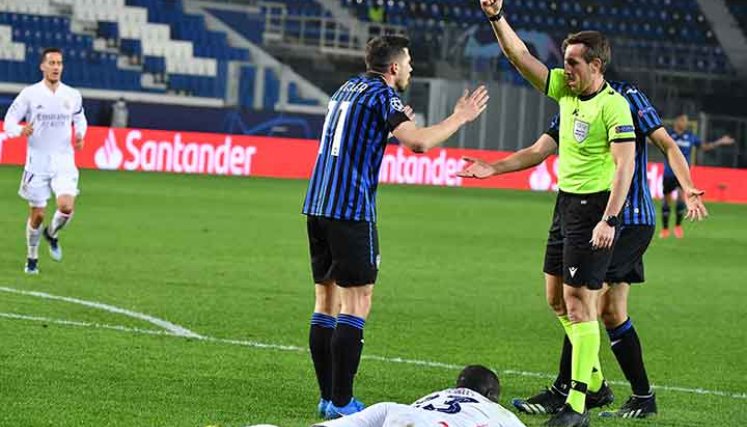Atalanta 0-1 Real Madrid, octavos de Champions League. Foto: AFP