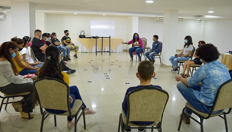 El grupo de jóvenes de Norte de Santander está integrado por 14 chicos venezolanos y colombianos. / Fotos Marina Ramírez
