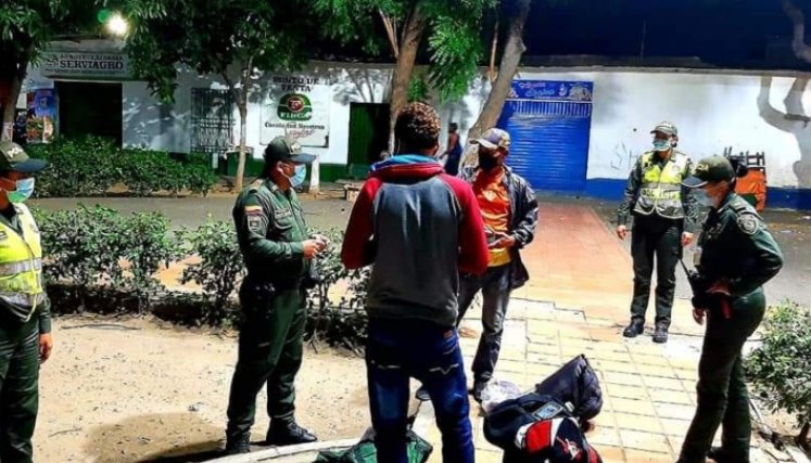 Operativos de la Policía en los barrios de Cúcuta. 