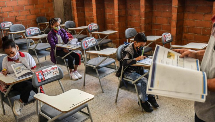 Dos colegios privados inician hoy clases bajo la modalidad de alternancia./ Foto: Cortesía