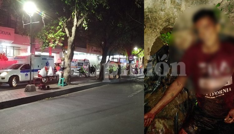  El hombre que murió tras el cruce de disparos quedó sin vida en una zona oscura.