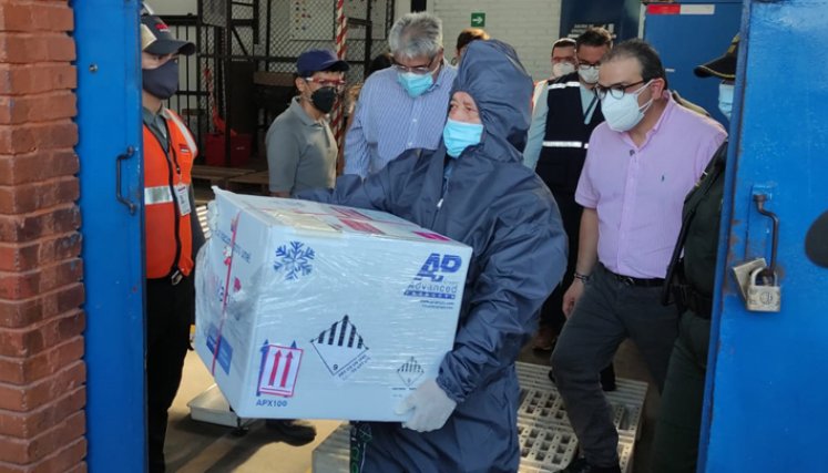 A Cúcuta llegaron 1.346 dosis de Pfizer, pues este viernes comienza la vacunación. / Foto: Cortesía