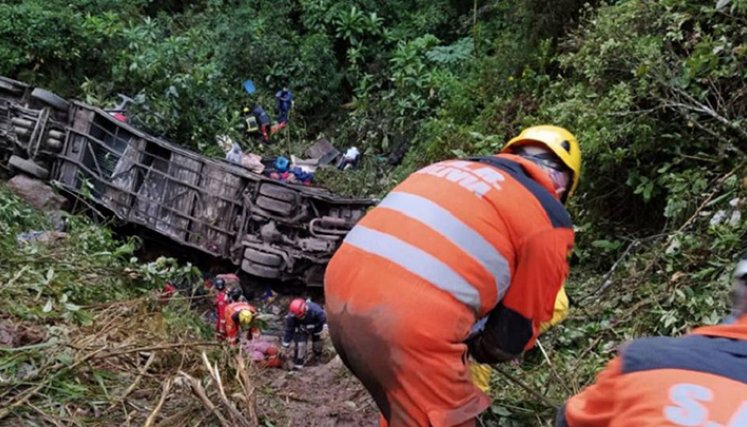 Accidente de bus en Bolivia 