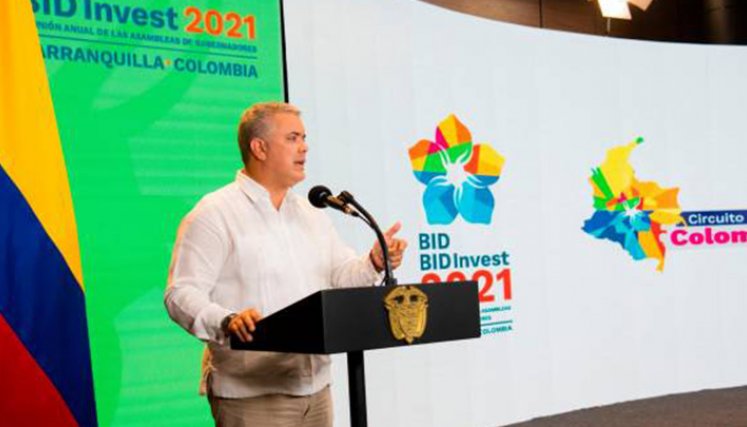 El presidente Iván Duque y el presidente de la entidad Mauricio Claver-Carone coincidieron en la necesidad de capitalizar el Banco Interamericano de Desarrollo.