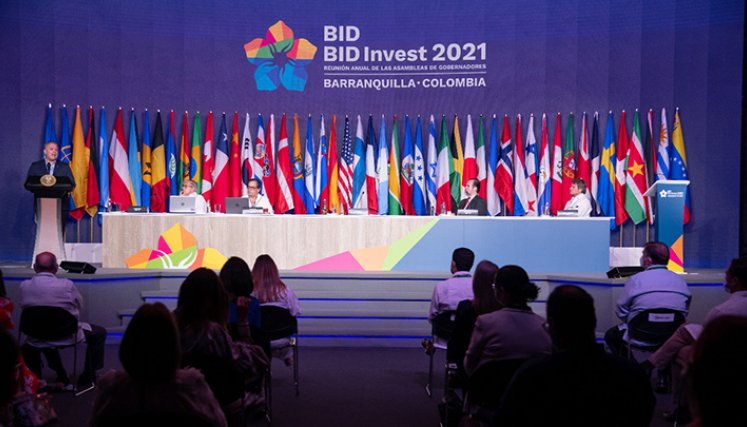 Al intervenir este sábado en la Asamblea de Gobernadores del Banco Interamericano de Desarrollo (BID), el Presidente Duque dijo: “Queremos un BID que nos acompañe en atender a los más vulnerables y estabilizar las finanzas públicas”