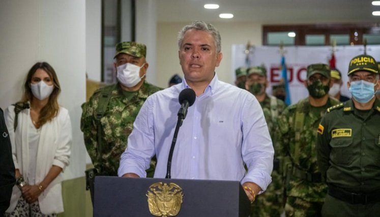 Duque aseguró que no permitirá que se sigan justificando los actos terroristas bajo la idea de la revolución./FOTO: Colprensa