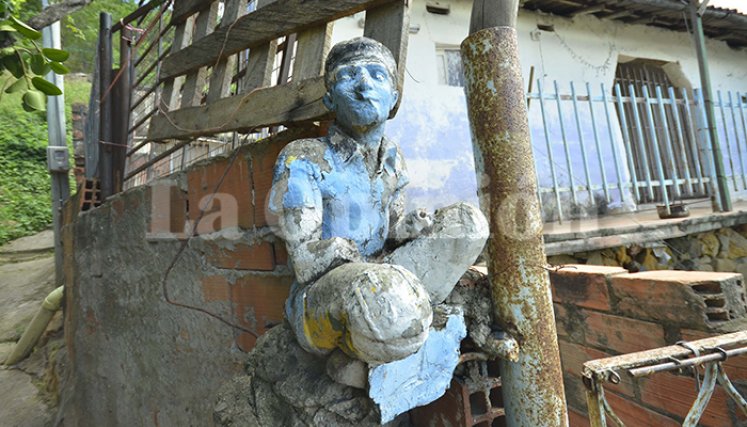 La obra estuvo por más de 25 años en una casa del barrio San Rafael. 
