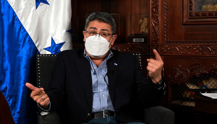 Juan Orlando Fuentes, presidente de Honduras. /Foto Afp