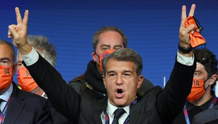 Laporta ya dirigió el Barça entre 2003 y 2010 cuando sacó adelante a un club en plena crisis. / Foto: Colprensa