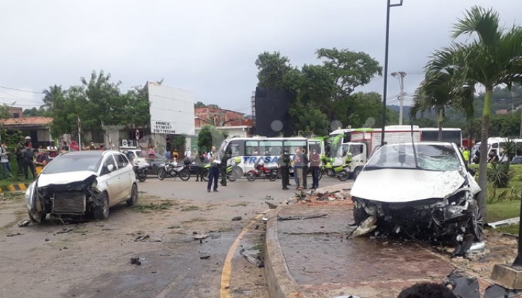 Accidente en el kilometro 8 en el municipio de Los Patios.