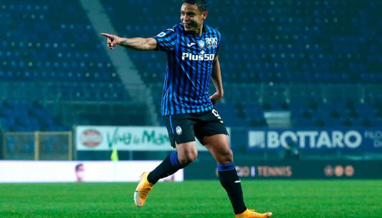 Luis Fernando Muriel, delantero de Atalanta. 