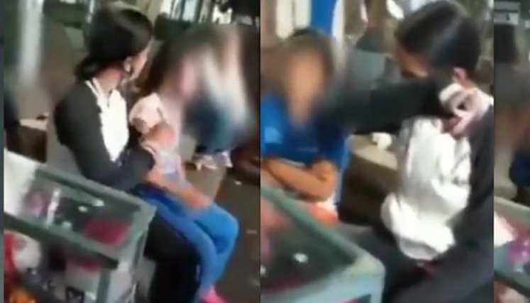 ¡Inaceptable! Hijos golpean a su mamá en la calle y a la vista de todos