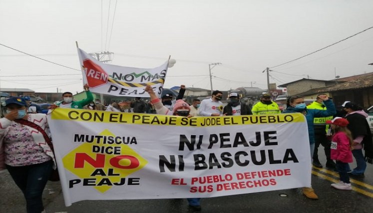 Representantes de cuatro departamentos se unieron a la protesta de La Laguna./ Foto: Roberto Ospino/ La Opinión 